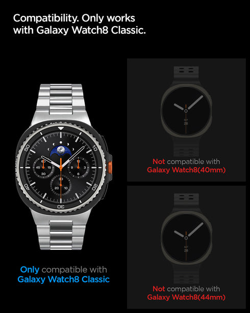 Spigen Galaxy Watch 8 Classic (46mm) Screen Protector GLAS.tR EZ Fit